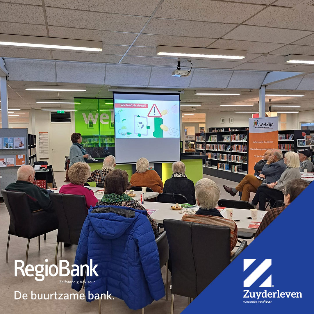 RegioBank Workshop Veilig Online Bankieren, verzorgd door Zuyderleven Lekkerkerk